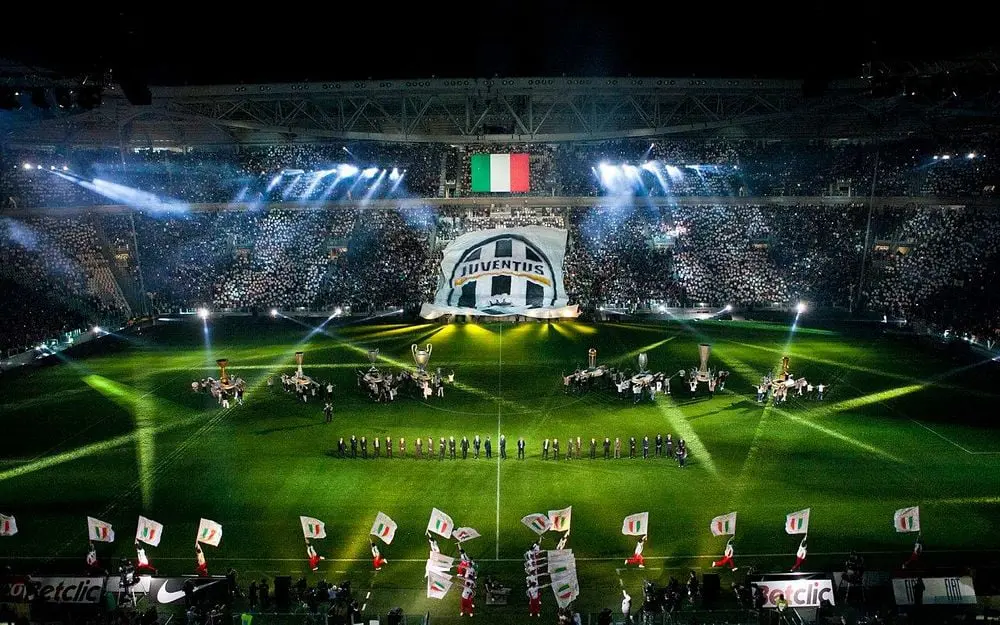 Allianz Stadium van Juventus tijdens een wedstrijd in de Serie A