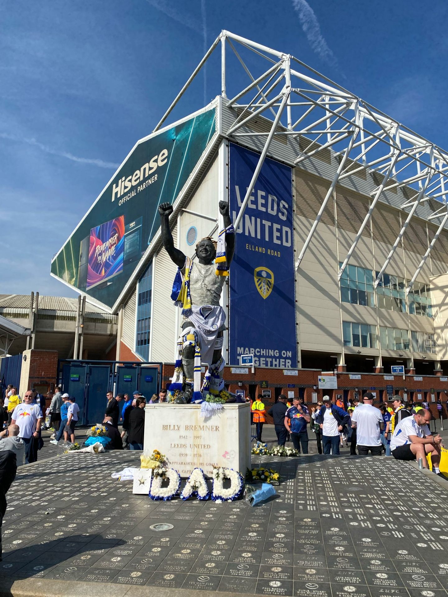 Elland Road, het iconische stadion van Leeds United in Yorkshire