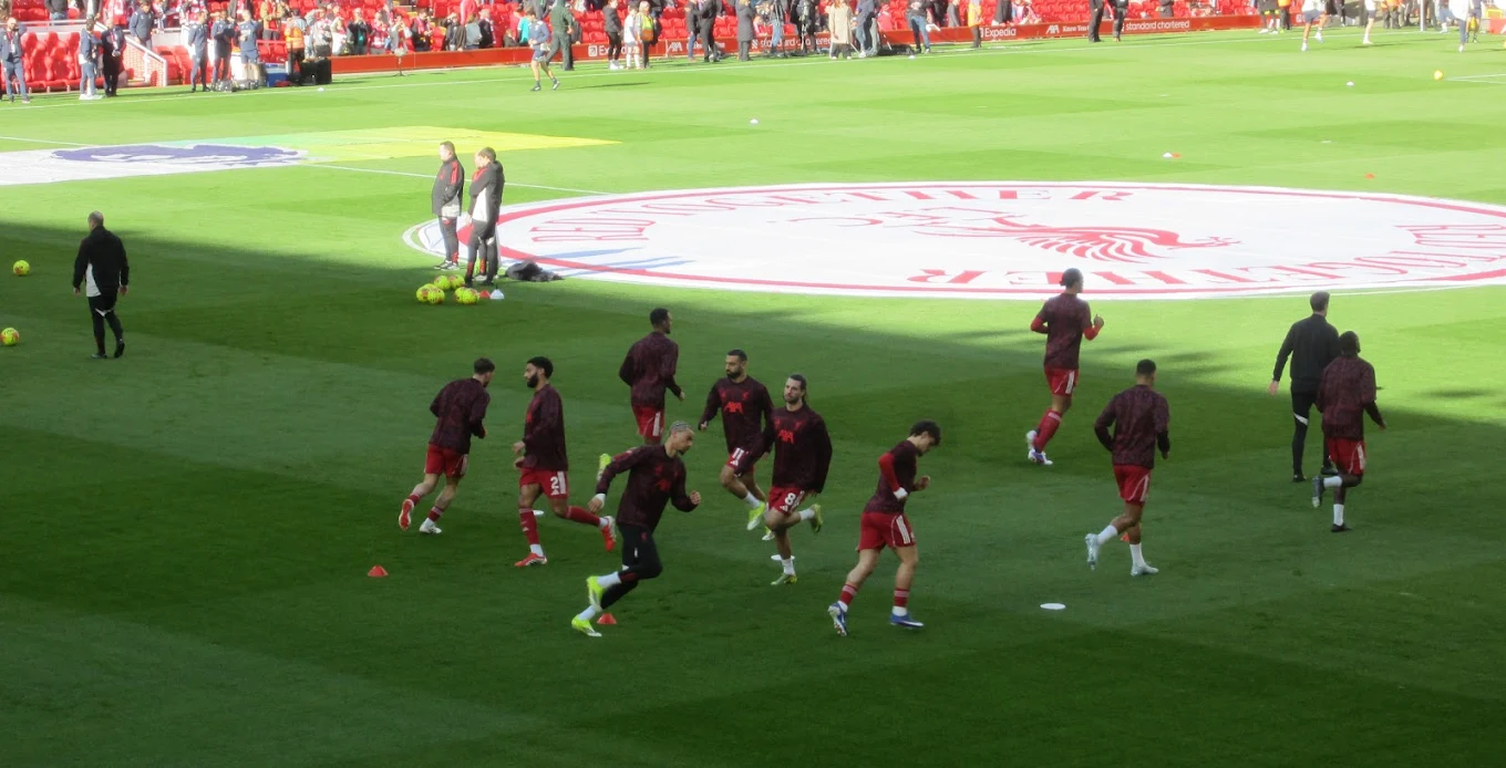 Warming-up op Anfield